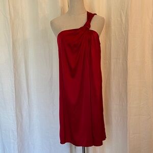 Banana Republic One Shoulder Silk Dress